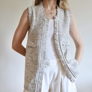 Vintage 70’s Button Down Vest Size Small